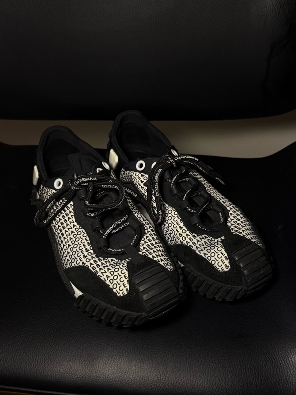 Dolce & Gabbana SNK Logo Black Sneakers